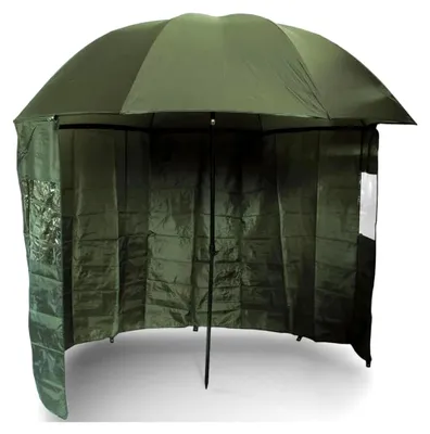 Produktbild von Angelschirm Schirmzelt Sonnenschirm Angelzelt 45" 220cm mit Seitenplane in Grün