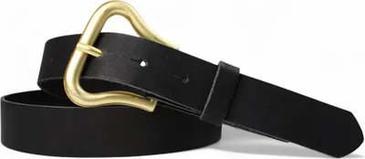 Produktbild von Ledergürtel Damen Echtleder 3 cm, Schnalle mattgold, Gürtel Vintage FRONHOFER