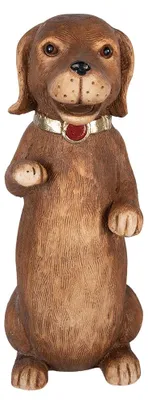 Produktbild von Clayre & Eef Dekorationsfigur Hund 23x19x47 cm Braun Keramikmaterial