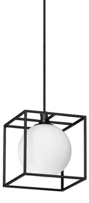 Produktbild von Zeitgenössischer Hängekronleuchter Lingotto Metall Schwarz 1 Licht G9 4W 3000K