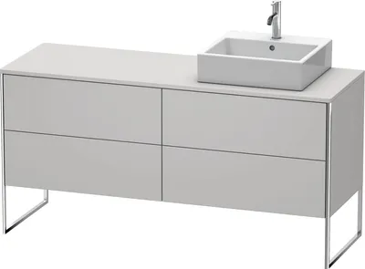 Produktbild von Waschtischunterbau XSQUARE 778x1600x548mm Be re No weiß seidenmatt nordic weiß seidenmatt
