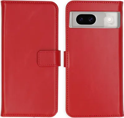 Immagine prodotto di Selencia Custodia a libro in vera pelle Google Pixel 8a - Rosso