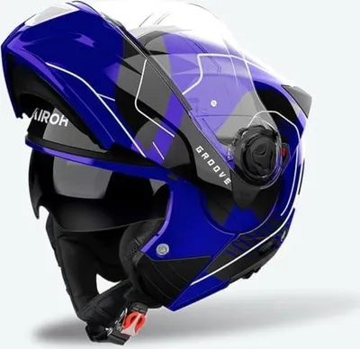 Produktbild von Airoh Klapphelm für Motorräder in Glanzblau, Größe XL