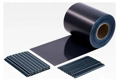 Produktbild von PVC Sichtschutzstreifen für Doppelstabmattenzaun, 650g/m² 35 m x 19 cm inkl. 24 Clips/Klemmstreifen