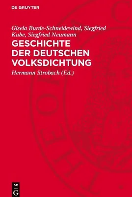 Produktbild von Geschichte der deutschen Volksdichtung