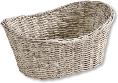 Produktbild von Kesper 17652 Brotkorb aus Kunststoffgeflecht, 28 x 21 x 13 cm, silbergrau