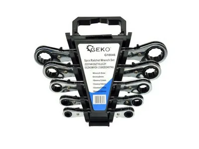Immagine prodotto di Set-kit di chiavi a cricchetto doppio,ad anello 6-22 mm, 5 pezzi Geko