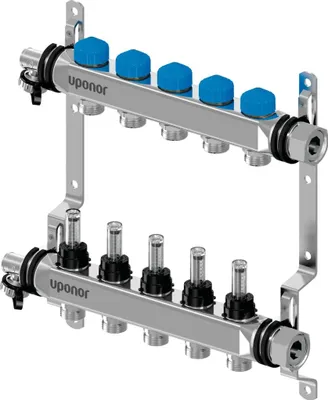 Produktbild von UPONOR Vario S Verteiler, DFC, 7x3/4, Euro, 1 Stk.