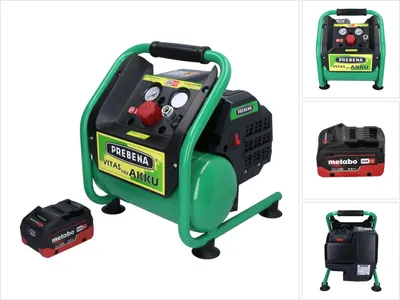 Zdjęcie produktu dla Prebena VITAS 100-AKKU Kompresor 18 V 5 l 8 bar CAS Bezszczotkowy + 1x akumulator 8,0 Ah - bez ładowarki