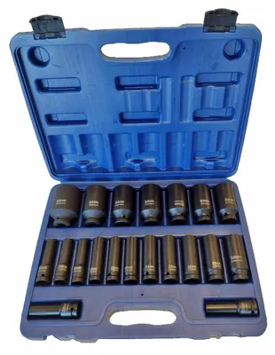 Schlagschrauber-Nuss-Set SILVER 1/2" 20-teilig