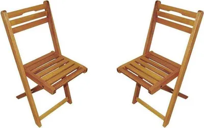 Obrázek produktu pro Sada skládacích židlí 2 Badalona-29 Eukalyptové dřevo hnědé, ŠxVxH: cca 49x82x40cm