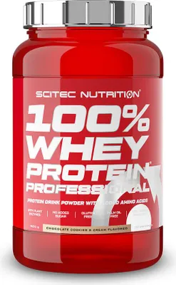 Image de Whey protéine - Scitec Nutrition - 100% WHEY PROFESSIONAL (920gr) - Saveur Choco Cookie