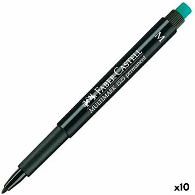 Produktbild von FABER-CASTELL Marker Multimark permanent M schwarz 10Stk