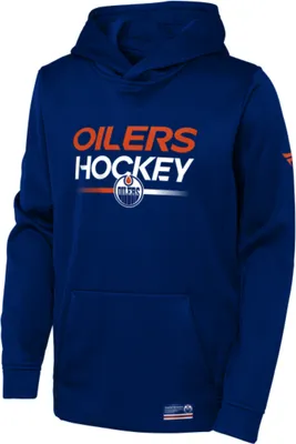 Produktbild von Outerstuff Fanatics Authentic Pro Junior Kapuzenpullover Edmonton Oilers, Blau, Größe: XL, 18-20 Jahre