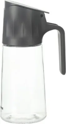 Obrázok produktu pre Elegantná a nepriepustná 500 ml fľaša na olej, ocot alebo dresing z antracitového skla