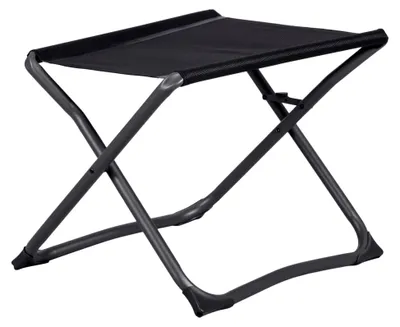 Produktbild von Klappbare Fußablage für Iseo Campingstuhl | Faltbare Fußstütze für Outdoor und Zuhause | Belastbar bis 120 kg (schwarz)