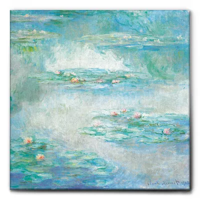 Image de Giallobus - Étang aux nénuphars - Claude Monet - 100L x 100l cm - Tableau - Toile à cadre standard