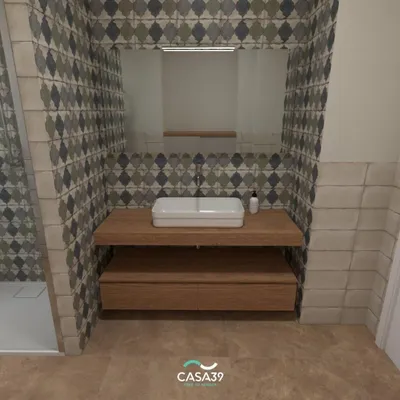 Productafbeelding van CASA39, keramische tegels met cementlook, geel, 75x75 cm, Marazzi Terratech