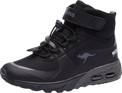 Produktbild von KangaROOS KX-Hydro High-Top Kinder Uni Sneaker Wasserfest 18598 schwarz/grau , Schuhgröße:30 EU