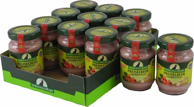 Produktbild von Preiselbeer Meerrettich von Spreewald-Rabe 12er Set (12 Gläser à 100 g)