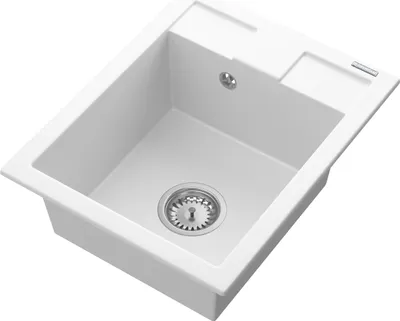 Produktbild von Granitan | Granitz sink - 500 x 400 mm - Weiß - Einbauküche - langlebig und funktional