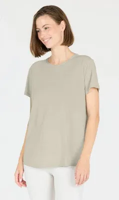 Produktbild von Athlecia Lizzy W Slub S/S Tee Damen T-Shirt Beige 48