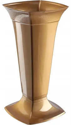Obrázek produktu pro Hřbitovní váza – hrobová váza – výška 39 cm – pro náhrobní kámen a květiny – zlatá