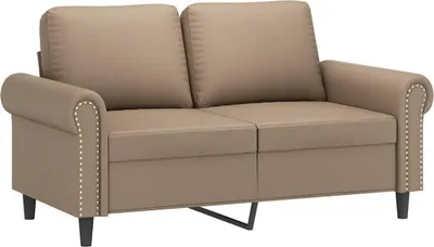 Produktbild von vidaXL 2-Sitzer-Sofa Cappuccino-Braun 120 cm Kunstleder