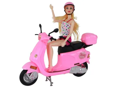 Productafbeelding van LEAN Toys 16621 Pop op een roze step