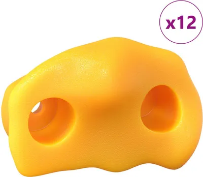 Obrázok produktu pre Lezecká chytka 12 pcs Žltá 100 x 67 x 43 mm PP