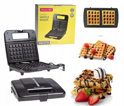 Produktbild von Waffeleisen Toaster Waffeleisen Stark Knusprige Waffeln Kamille 800W