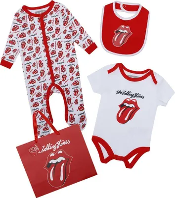 Image de Amplified - Ensemble dors-bien pour bébé (Lot de 3) GD1182 (Nouveau-né) (Blanc/Rouge)