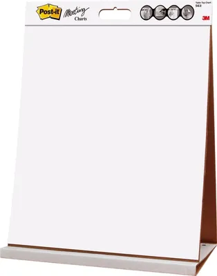 Produktbild von Tischflipchart 50,8x58,4cm VE=6x20 Blatt weiß