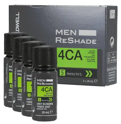 Immagine prodotto di Goldwell Color Men Reshade 4CA Cenere Freddo Castano Medio 4x20ml - tinta uomo