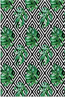 Produktbild von MuchoWow® Poster Monstera - Abstrakt - Muster 80x120 cm - Papierdruck