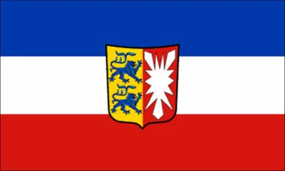 Produktbild von Flagge Schleswig-Holstein 250 x 150 cm Fahne mit 3 Ösen 100g/m² Stoffgewicht Hissen