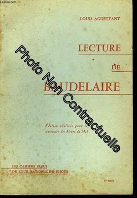 Produktbild von Lecture De Baudelaire