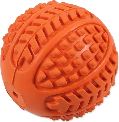 Produktbild von Spielzeug Hund Fantasy Ball Gummi quietschend orange 6,3cm
