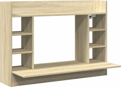 Obrázek produktu pro vidaXL Nástěnný psací stůl Sonoma dub 105x48x75 cm materiál na bázi dřeva
