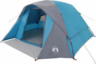 Produktbild von vidaXL Campingzelt 4 Personen Blau Wasserdicht
