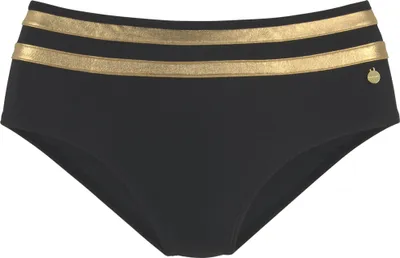 Produktbild von LASCANA Bikini-Hose Elodie schwarz-goldfarben Größe 32