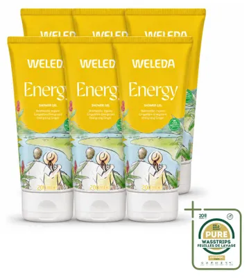 Obrázek produktu pro 6 kusů sprchového gelu Weleda Aroma Shower Energy, 200 ml, balení