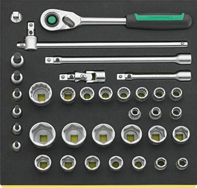 Zdjęcie produktu dla STAHLWILLE 96830360, Zestaw nasadek, 36 głowic(e), 350 mm, 350 mm, 4,6 kg