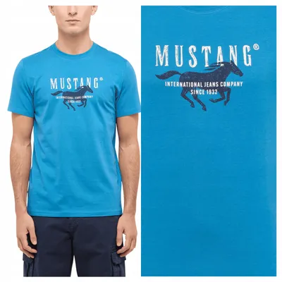 Obrázok produktu pre Mustang | Pánske tričko Austin, farba tyrkysová, materiál: bavlna, veľkosť L