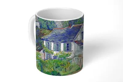Obrázek produktu pro KitchenYeah® Hrnek na kávu Hrnek na kávu 350 ml Dům v Auvers - Vincent van Gogh Čajový šálek - fotokrček - hrnek - keramický hrnek - hrnek na čaj - hrnek na kávu - kancelářský hrnek
