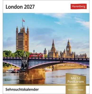 Obrázek produktu pro Londýnský kalendář snů 2027 – týdenní kalendář s 53 pohlednicemi