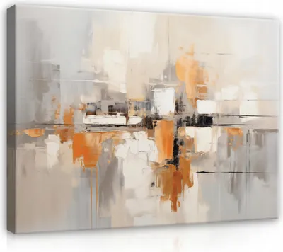 Produktbild von Leinwandbilder Abstrakt beige Betonwand 100x75 cm XXL Modern Canvas Bild auf Leinwand Bilder Leinwandbild Wandbilder Wohnzimmer Schlafzimmer