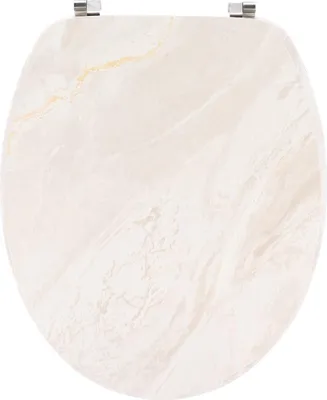 Produktbild von TENDANCE | WC-Sitz - MARBLE - 18 Zoll - Beigefarben - Elegant - Toilettensitz - Badezimmerzubehör