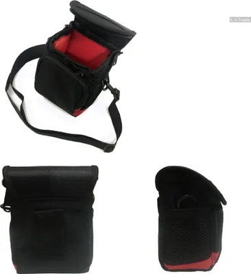 Produktbild von K-S-Trade Kameratasche Fototasche Umhängetasche Schultertasche Zubehör Tasche Schutz Hülle kompatibel mit Sony FDR-X 3000 R mit Zusatzfach und