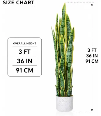 Obrázok produktu pre Umelo vyrobená rastlina v kvetináči – dekoratívna rastlina – 91 cm – vyrobená z polyetylénu (PE) – s prirodzeným vzhľadom – určená na použitie v interiéri